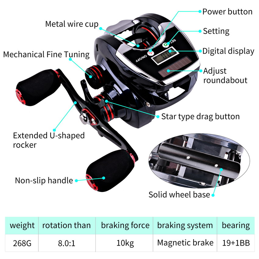 8.0:1 19 + 1BB Reel Fishing Li - Fishing Boat Steering Wheel recensie en prijs